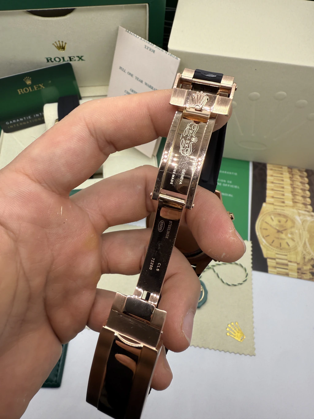 Daytona 40mm - AÇO ROSE MOSTRADOR MARROM - SILICONE - Imagem 4