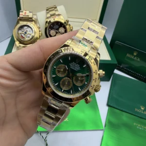 Daytona 40mm - AÇO DOURADO MOSTRADOR VERDE