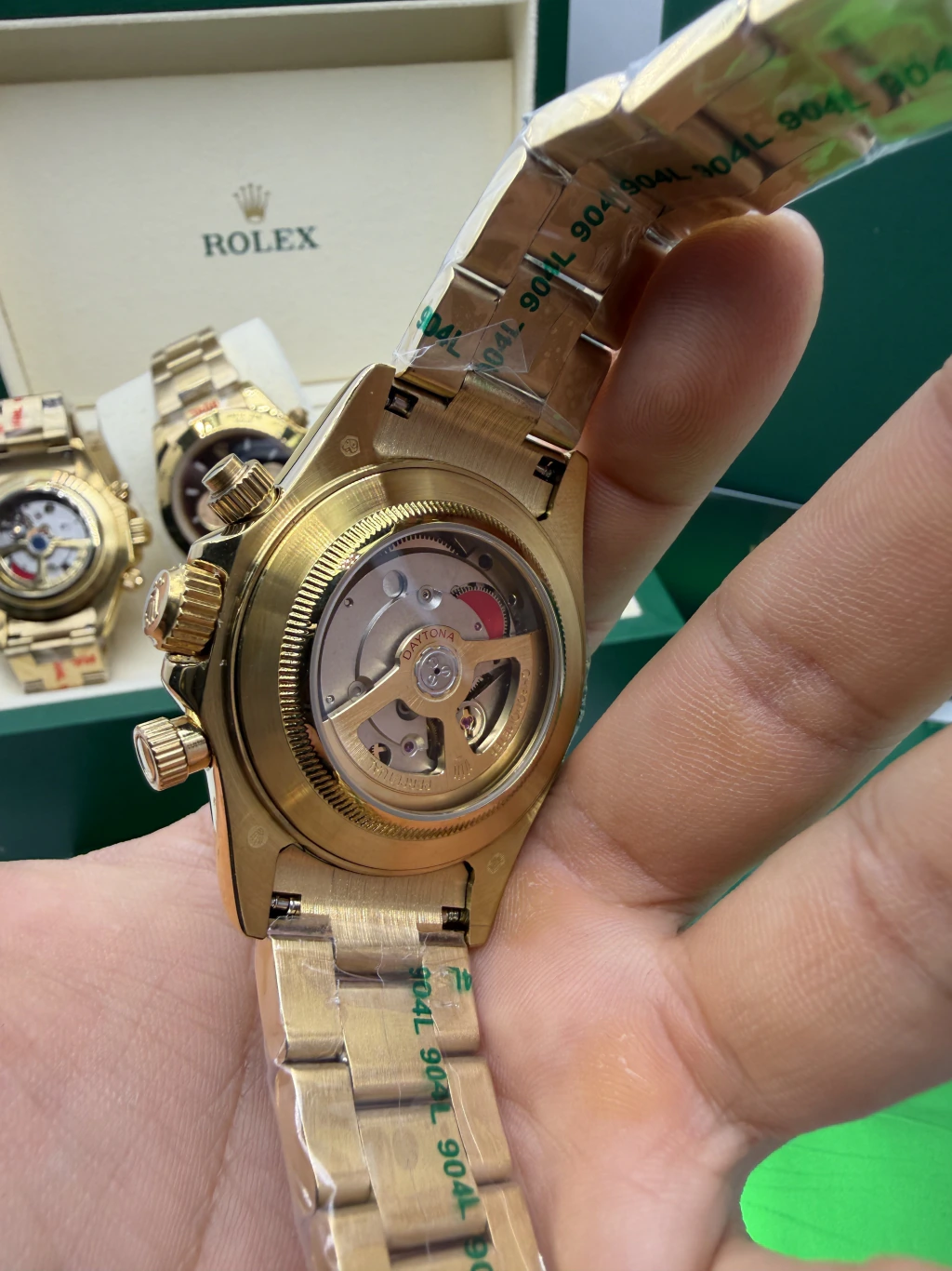 Daytona 40mm - AÇO DOURADO MOSTRADOR VERDE - Imagem 3