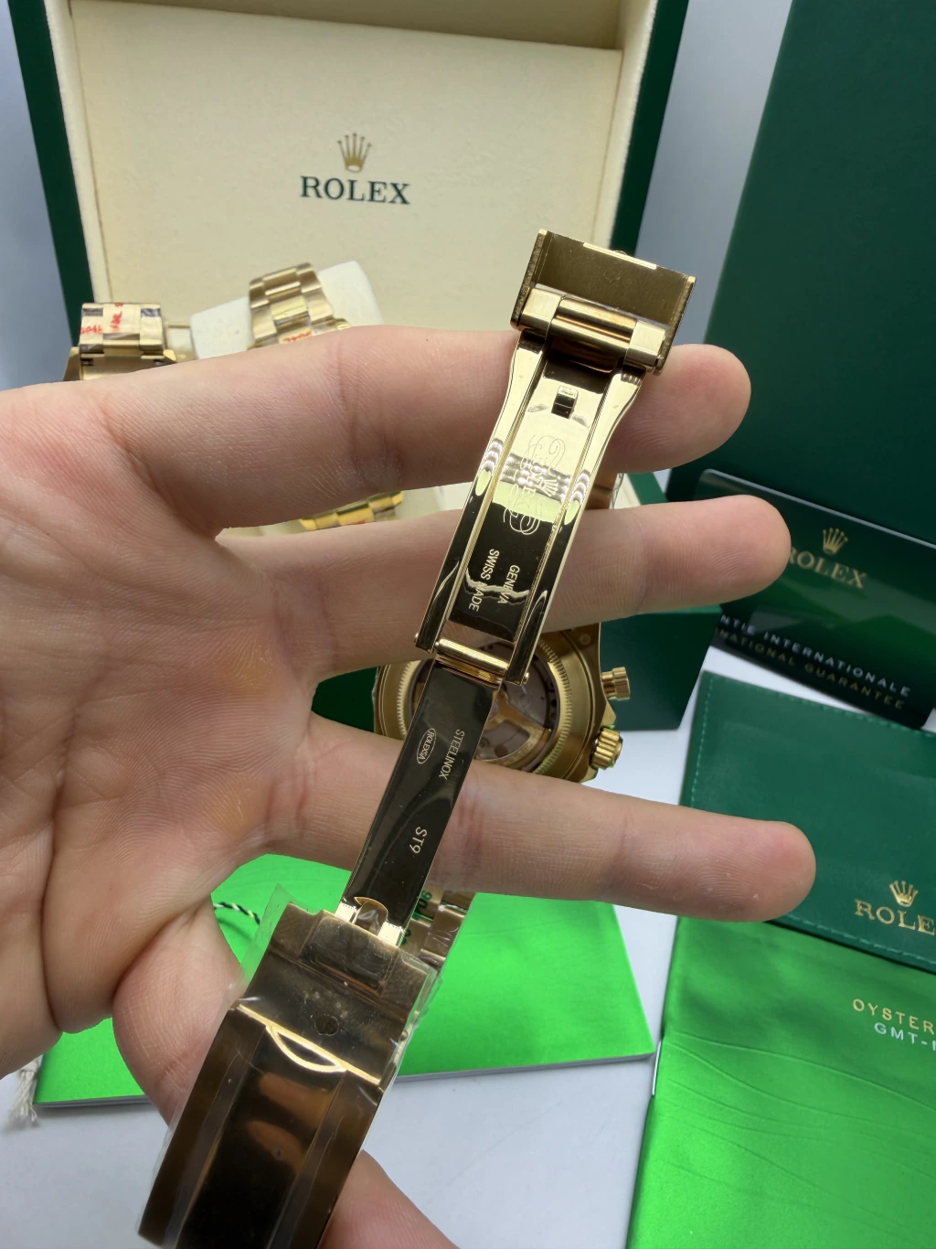 Daytona 40mm - AÇO DOURADO MOSTRADOR VERDE - Imagem 4