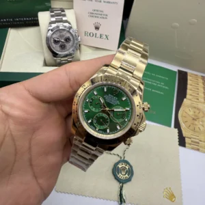 Daytona 40mm - AÇO DOURADO MOSTRADOR VERDE
