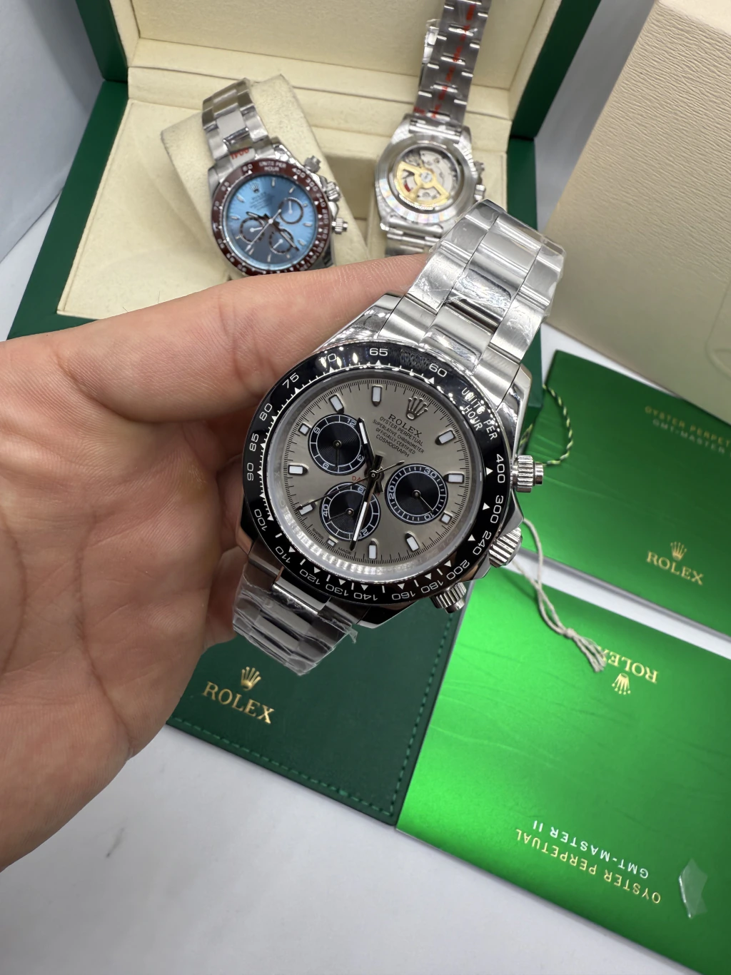 Daytona 40mm - AÇO MOSTRADOR CINZA
