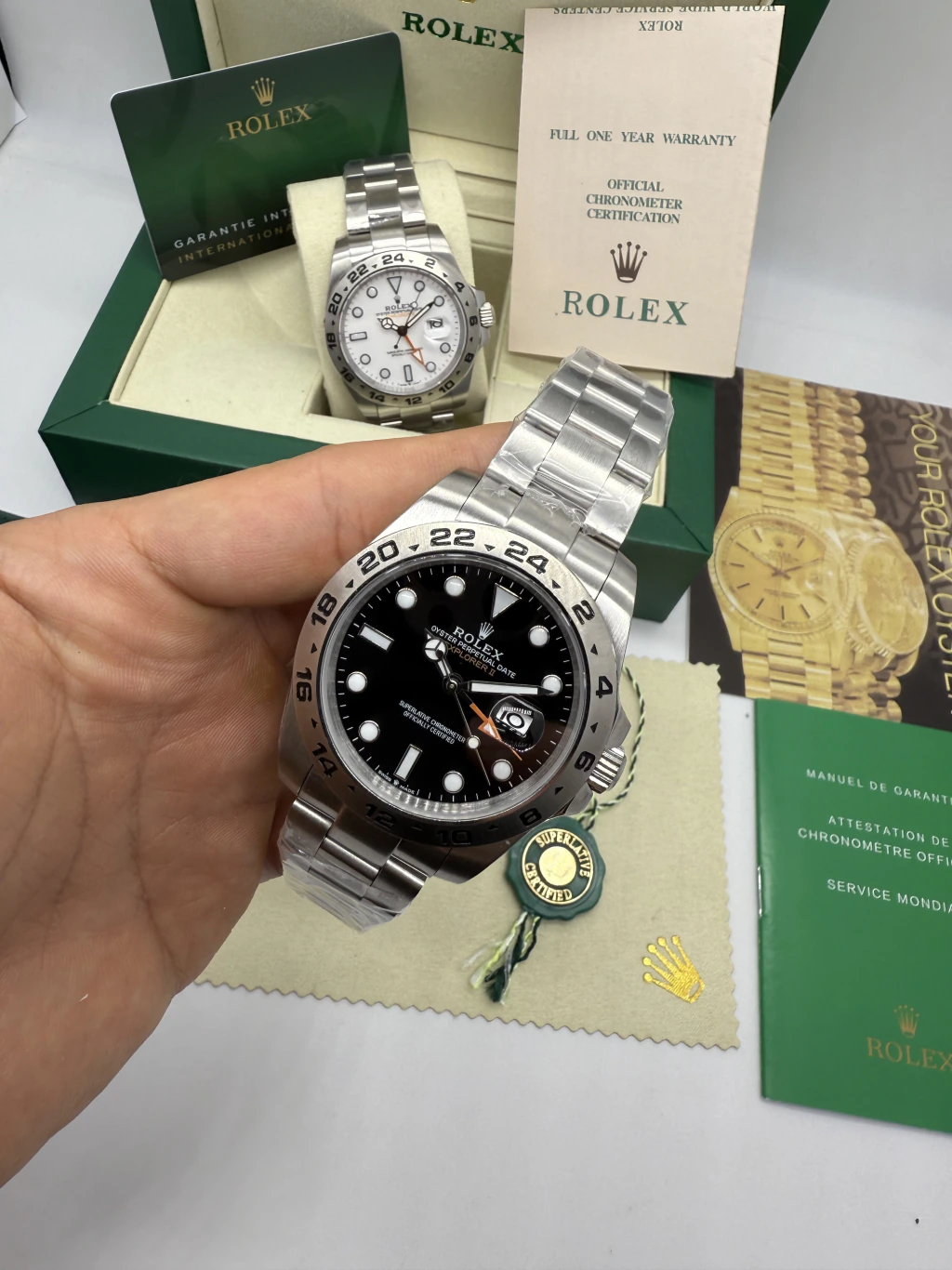 Explorer II - 42mm - AÇO MOSTRADOR PRETO