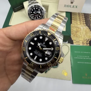 Sea-Dweller 43mm - AÇO COM DOURADO MOSTRADOR PRETO