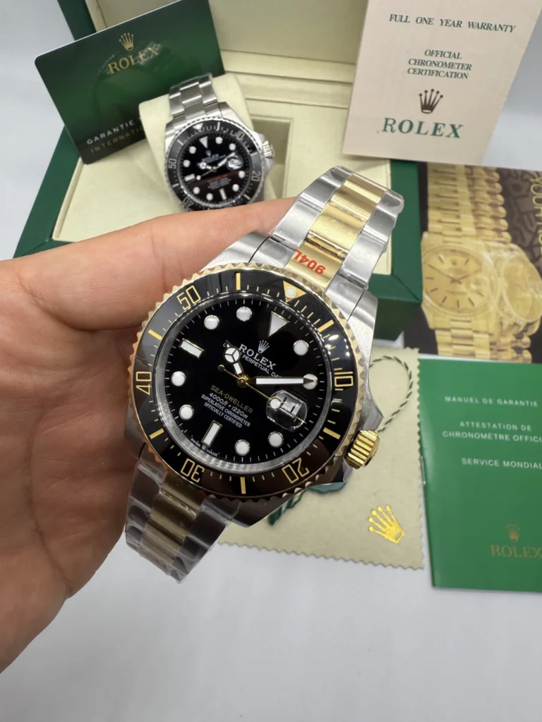 Sea-Dweller 43mm - AÇO COM DOURADO MOSTRADOR PRETO