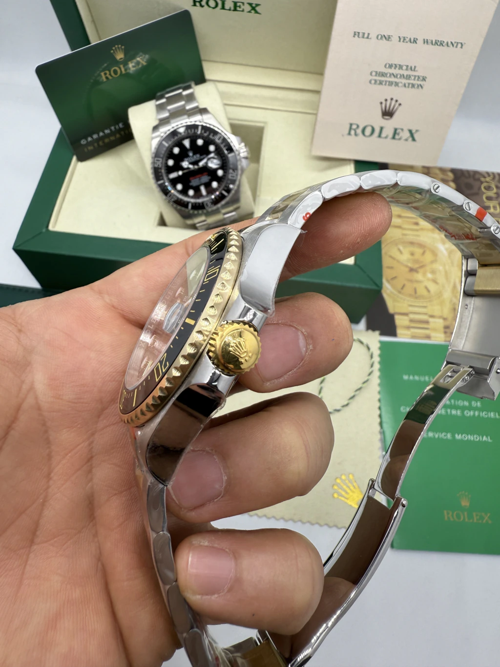 Sea-Dweller 43mm - AÇO COM DOURADO MOSTRADOR PRETO - Imagem 2