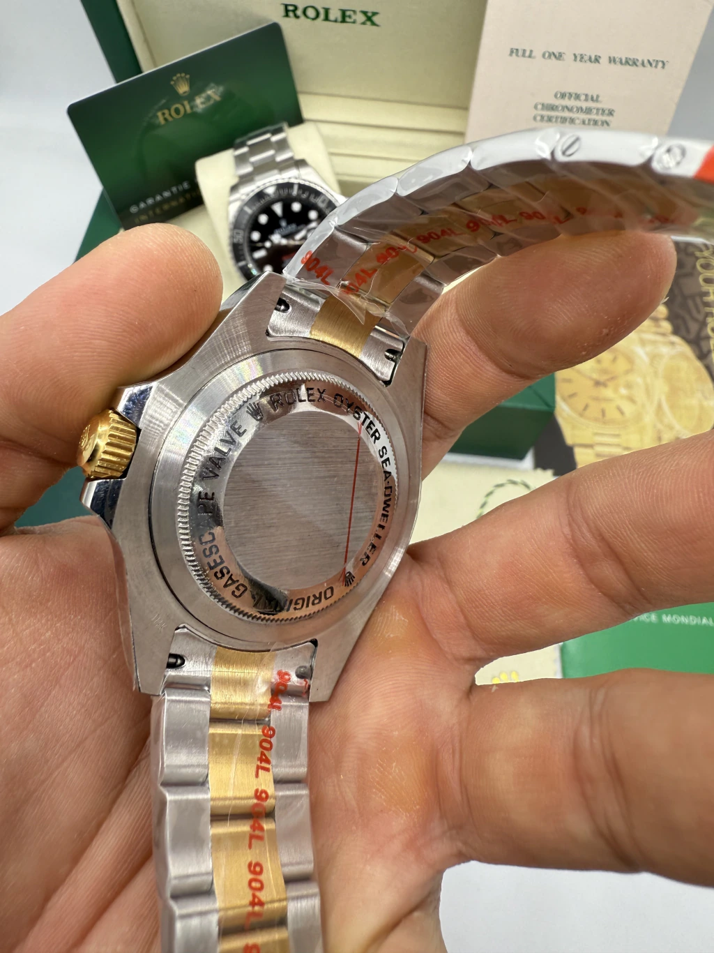 Sea-Dweller 43mm - AÇO COM DOURADO MOSTRADOR PRETO - Imagem 3