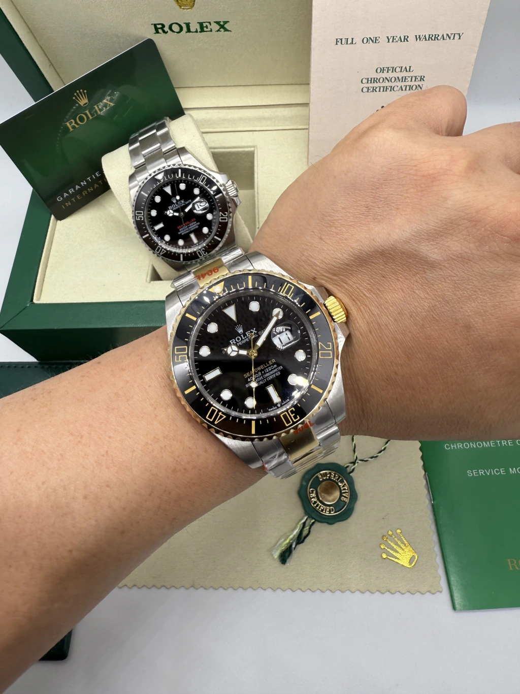 Sea-Dweller 43mm - AÇO COM DOURADO MOSTRADOR PRETO - Imagem 5