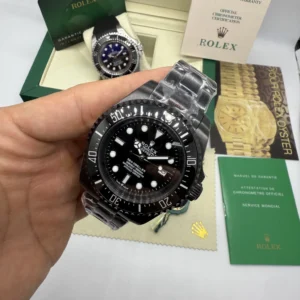 Deepsea 43mm - AÇO PRETO MOSTRADOR PRETO