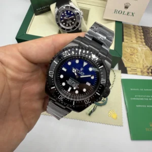 Deepsea 43mm - AÇO PRETO MOSTRADOR PRETO COM AZUL