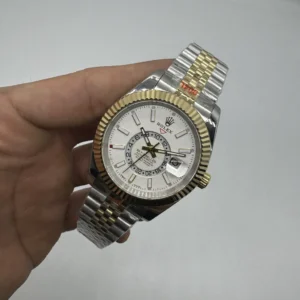 Sky-Dweller 40mm - AÇO COM DOURADO MOSTRADOR BRANCO