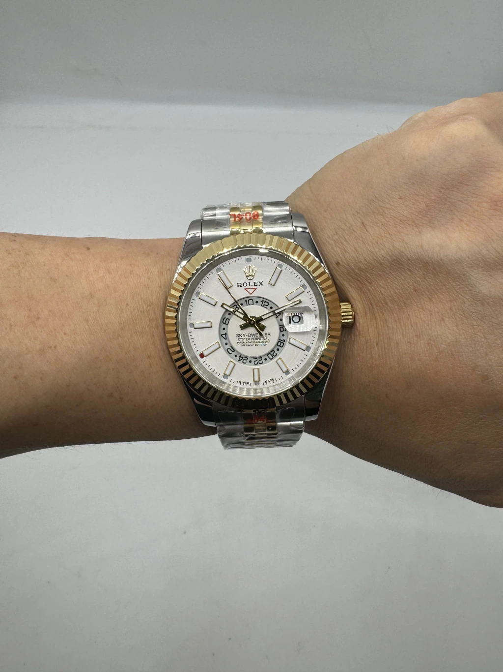 Sky-Dweller 40mm - AÇO COM DOURADO MOSTRADOR BRANCO - Imagem 5