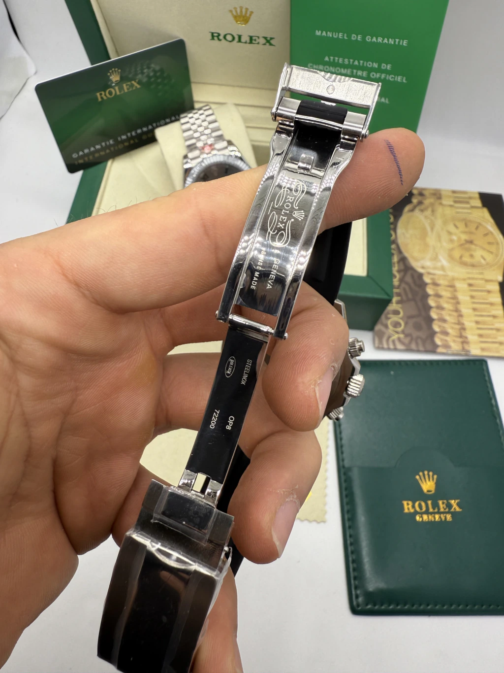 Daytona 40mm - AÇO MOSTRADOR BRANCO - SILICONE - Imagem 4