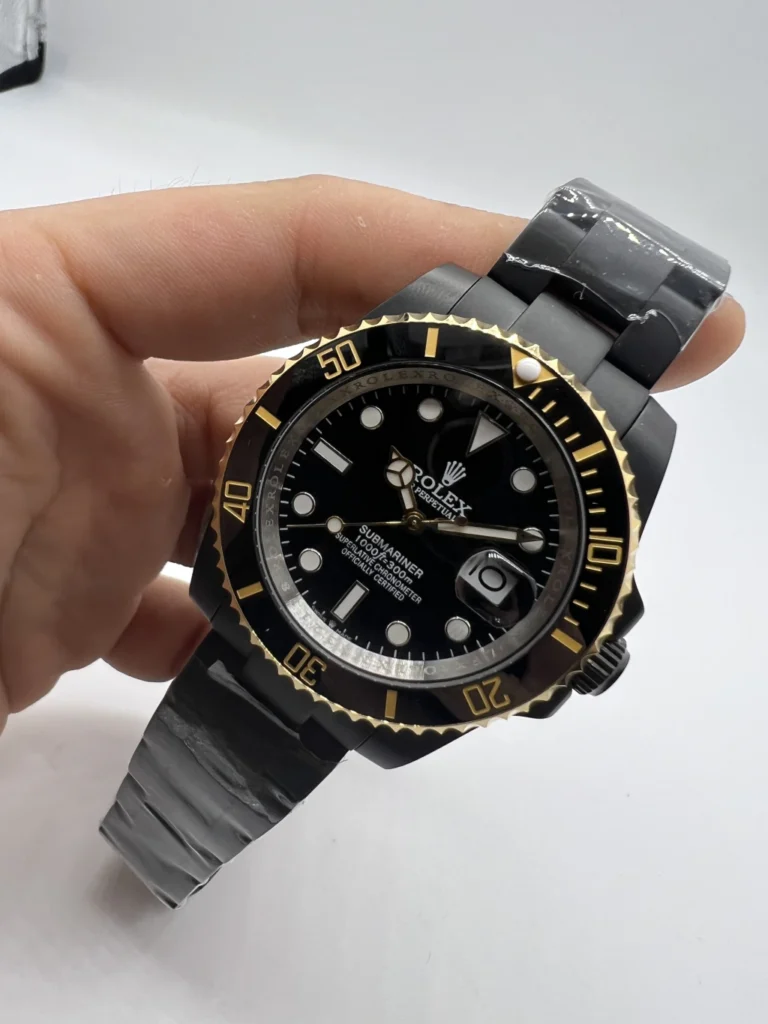 Submariner 40mm - AÇO PRETO MOSTRADOR PRETO