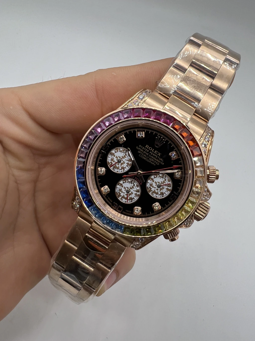 Daytona 40mm - AÇO ROSE MOSTRADOR PRETO