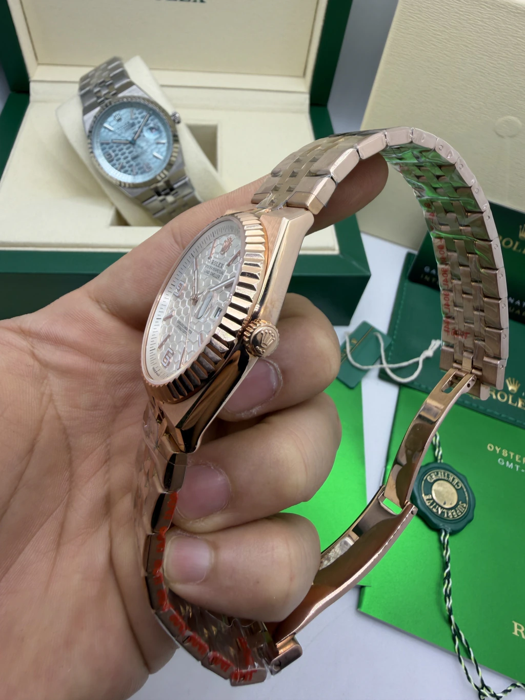 Land-Dweller 40mm - AÇO ROSE MOSTRADOR PRATA - Imagem 2