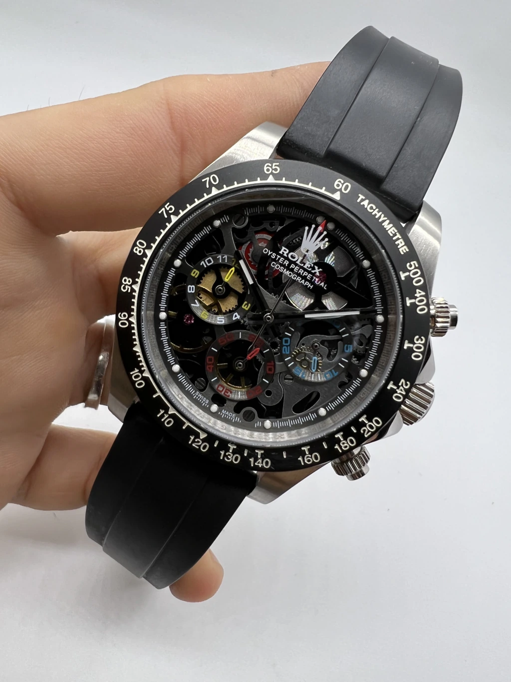 Oyster Perpetual - 40mm -AÇO MOSTRADOR PRETO - SILICONE