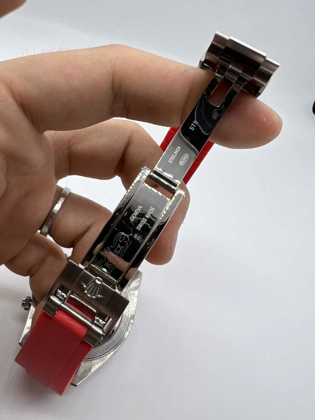 Oyster Perpetual - 40mm - AÇO MOSTRADOR PRETO - SILICONE - Imagem 4