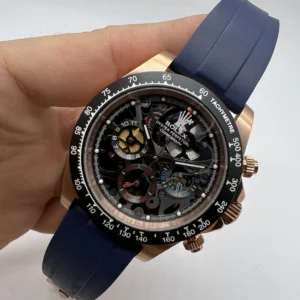 Oyster Perpetual - 40mm - AÇO ROSE MOSTRADOR PRETO - SILICONE