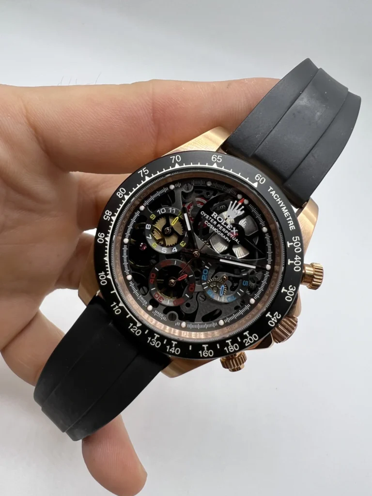 Oyster Perpetual - 40mm - AÇO ROSE MOSTRADOR PRETO - SILICONE