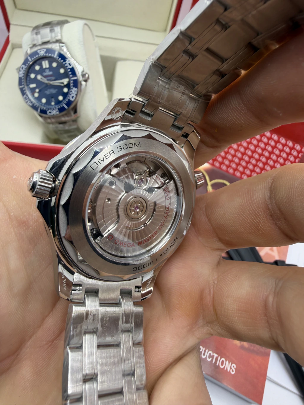Omega Seamaster 42mm - SUPER CLONE - AÇO MOSTRADOR PRETO - Imagem 3