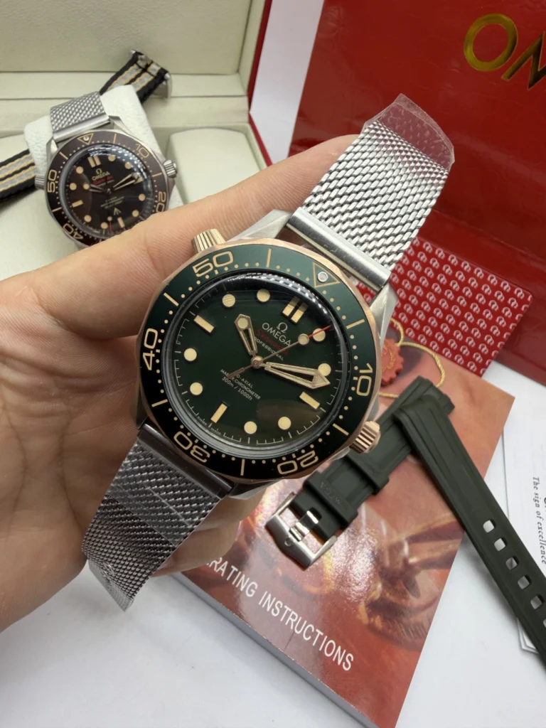 Omega Seamaster 42mm - SUPER CLONE - AÇO MOSTRADOR VERDE