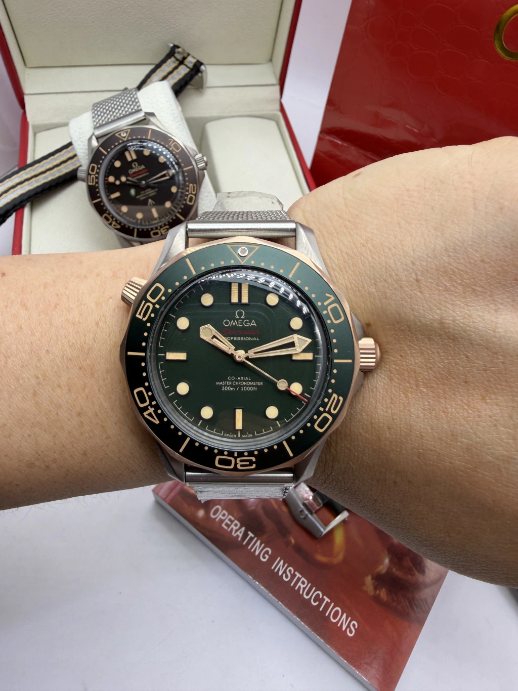 Omega Seamaster 42mm - SUPER CLONE - AÇO MOSTRADOR VERDE - Imagem 5