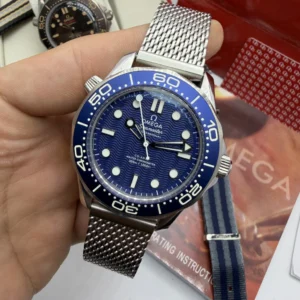 Omega Seamaster 42mm - SUPER CLONE - AÇO MOSTRADOR AZUL