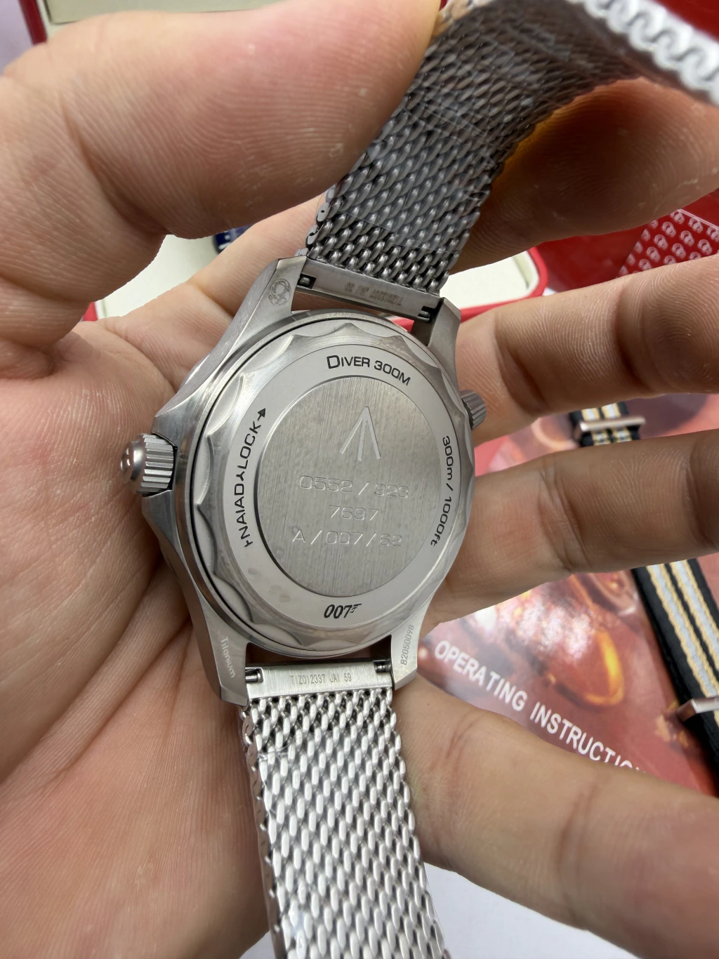 Omega Seamaster 42mm - SUPER CLONE - AÇO MOSTRADOR PRETO - Imagem 3