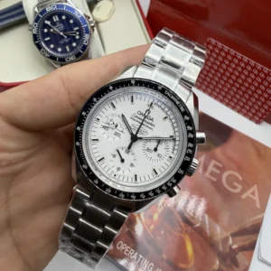 Omega Speedmaster Moonwhacth 42mm - SUPER CLONE - AÇO MOSTRADOR BRANCO