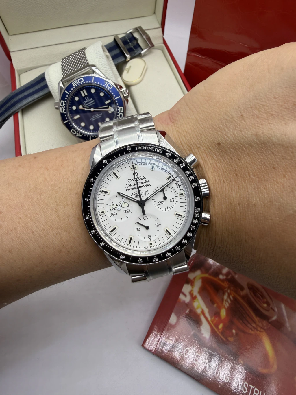 Omega Speedmaster Moonwhacth 42mm - SUPER CLONE - AÇO MOSTRADOR BRANCO - Imagem 5