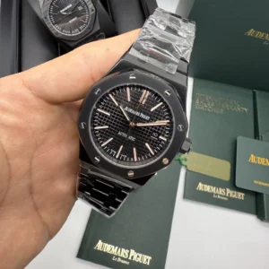 Audemars Piguet Royal Oak 42mm - AÇO PRETO MOSTRADOR PRETO