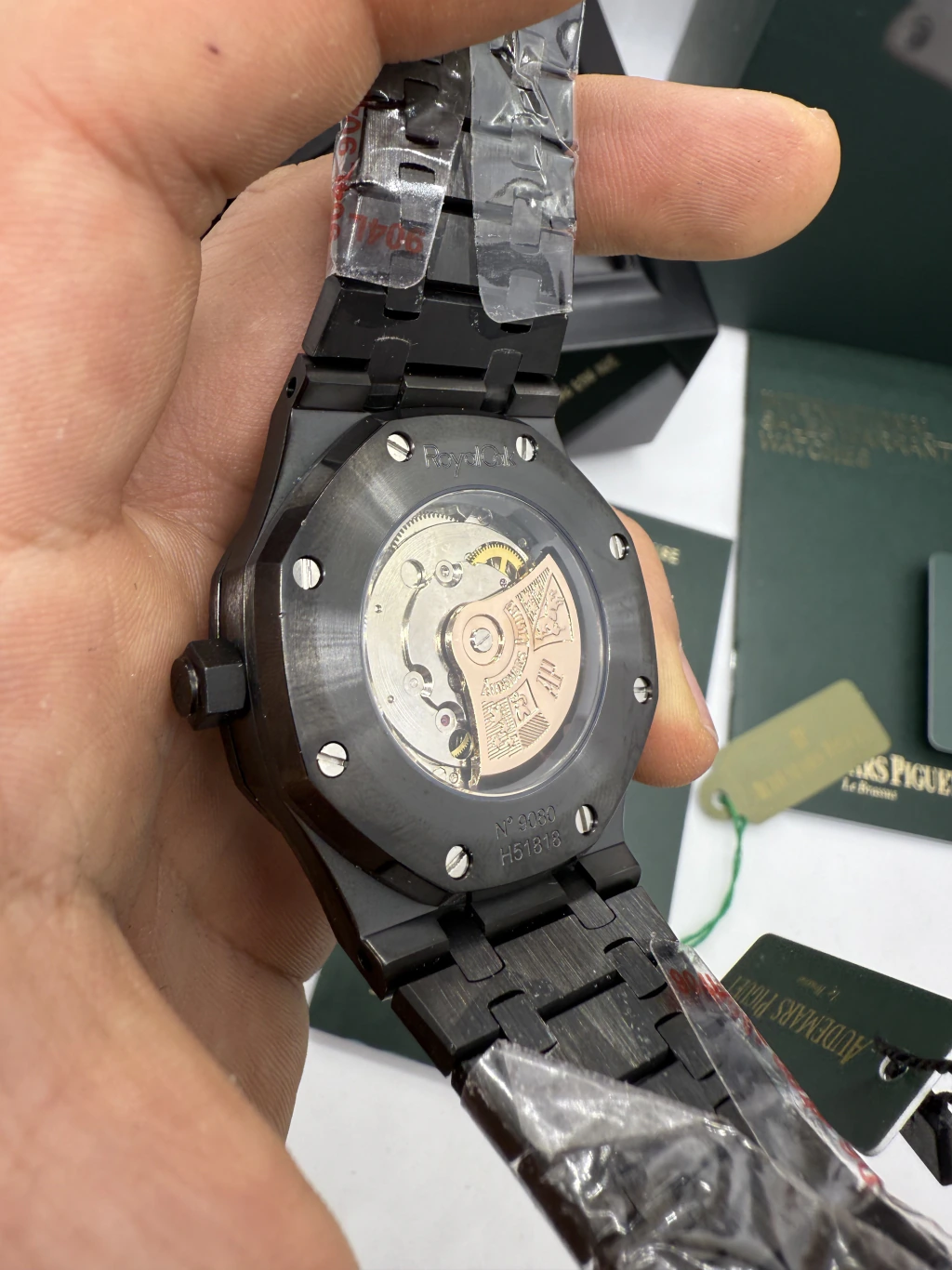 Audemars Piguet Royal Oak 42mm - AÇO PRETO MOSTRADOR PRETO - Imagem 3