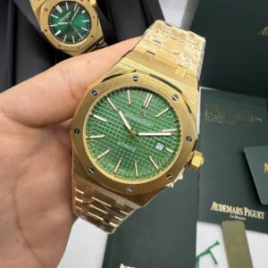 Audemars Piguet Royal Oak 42mm - AÇO DOURADO MOSTRADOR VERDE