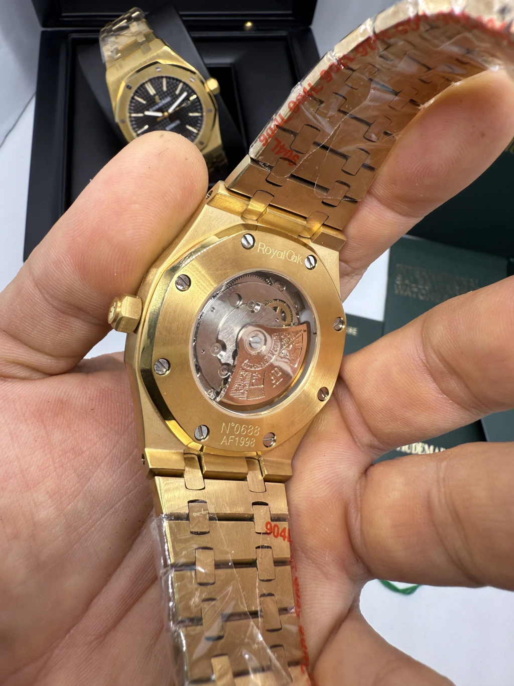 Audemars Piguet Royal Oak 42mm - AÇO DOURADO MOSTRADOR VERDE - Imagem 3