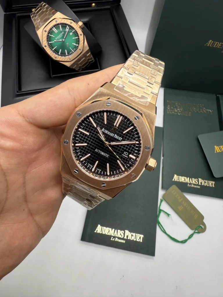 Audemars Piguet Royal Oak 42mm - AÇO ROSE MOSTRADOR PRETO