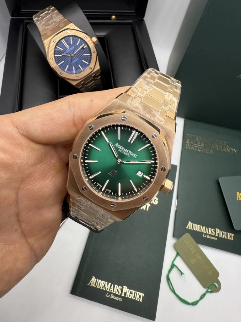 Audemars Piguet Royal Oak 42mm - AÇO ROSE MOSTRADOR VERDE