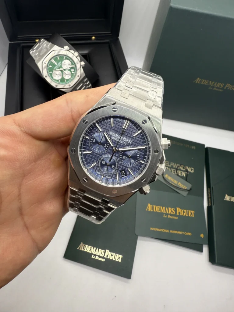 Audemars Piguet Royal Oak 42mm - AÇO MOSTRADOR AZUL