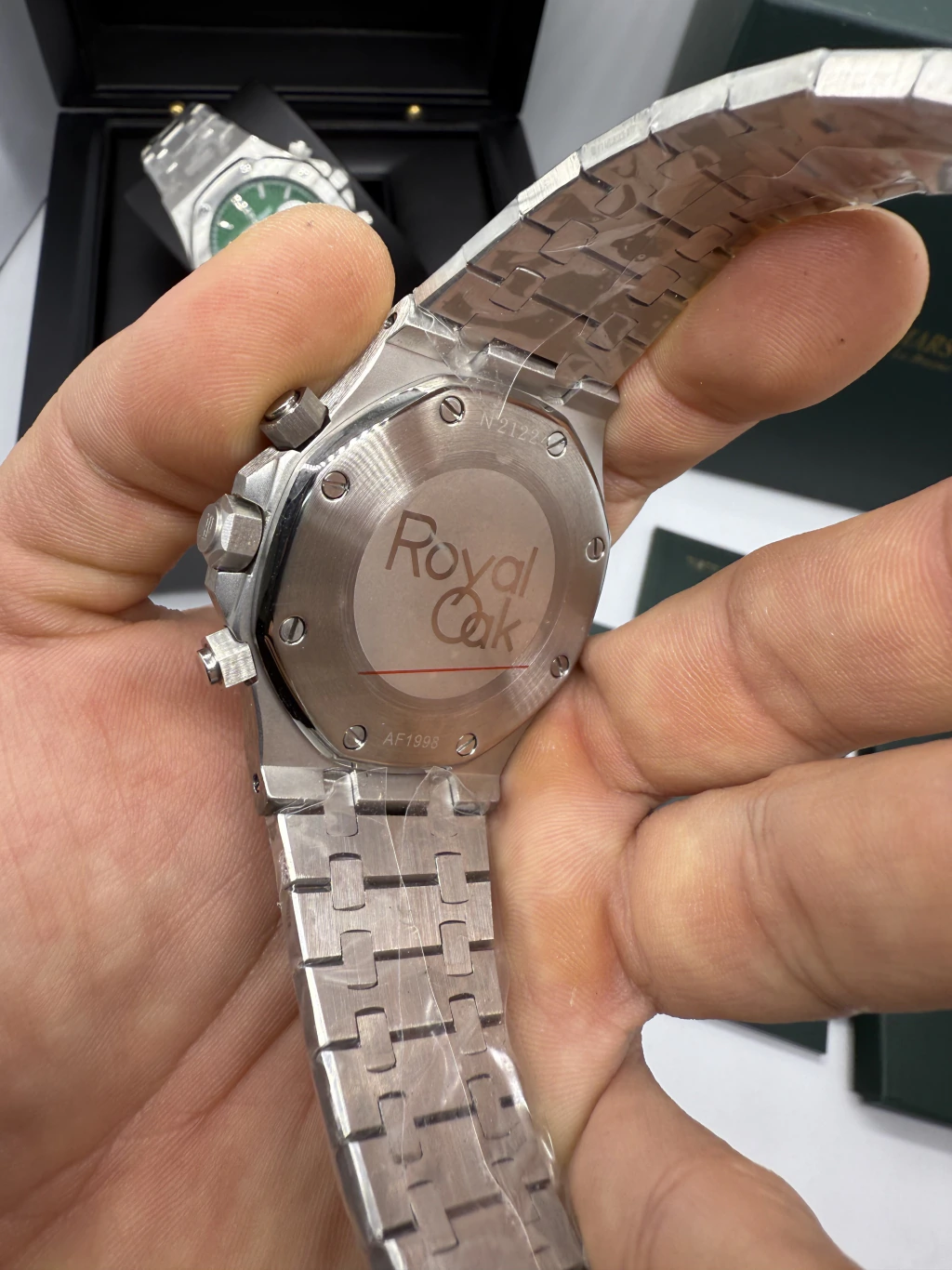 Audemars Piguet Royal Oak 42mm - AÇO MOSTRADOR PRETO - Imagem 3