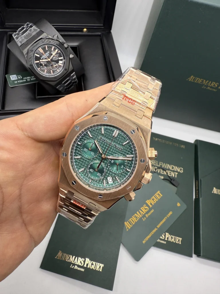 Audemars Piguet Royal Oak 42mm - AÇO ROSE MOSTRADOR VERDE