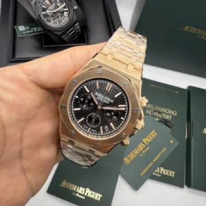 Audemars Piguet Royal Oak 42mm - AÇO ROSE MOSTRADOR PRETO