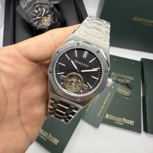 Audemars Piguet Tuorbillon 42mm - AÇO MOSTRADOR PRETO