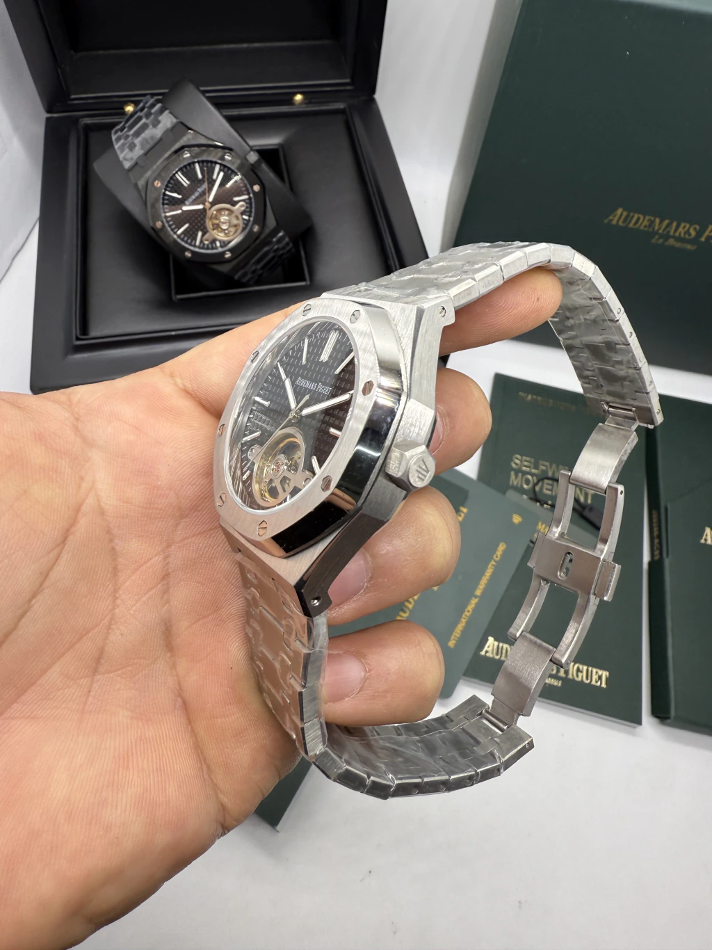Audemars Piguet Tuorbillon 42mm - AÇO MOSTRADOR PRETO - Imagem 2