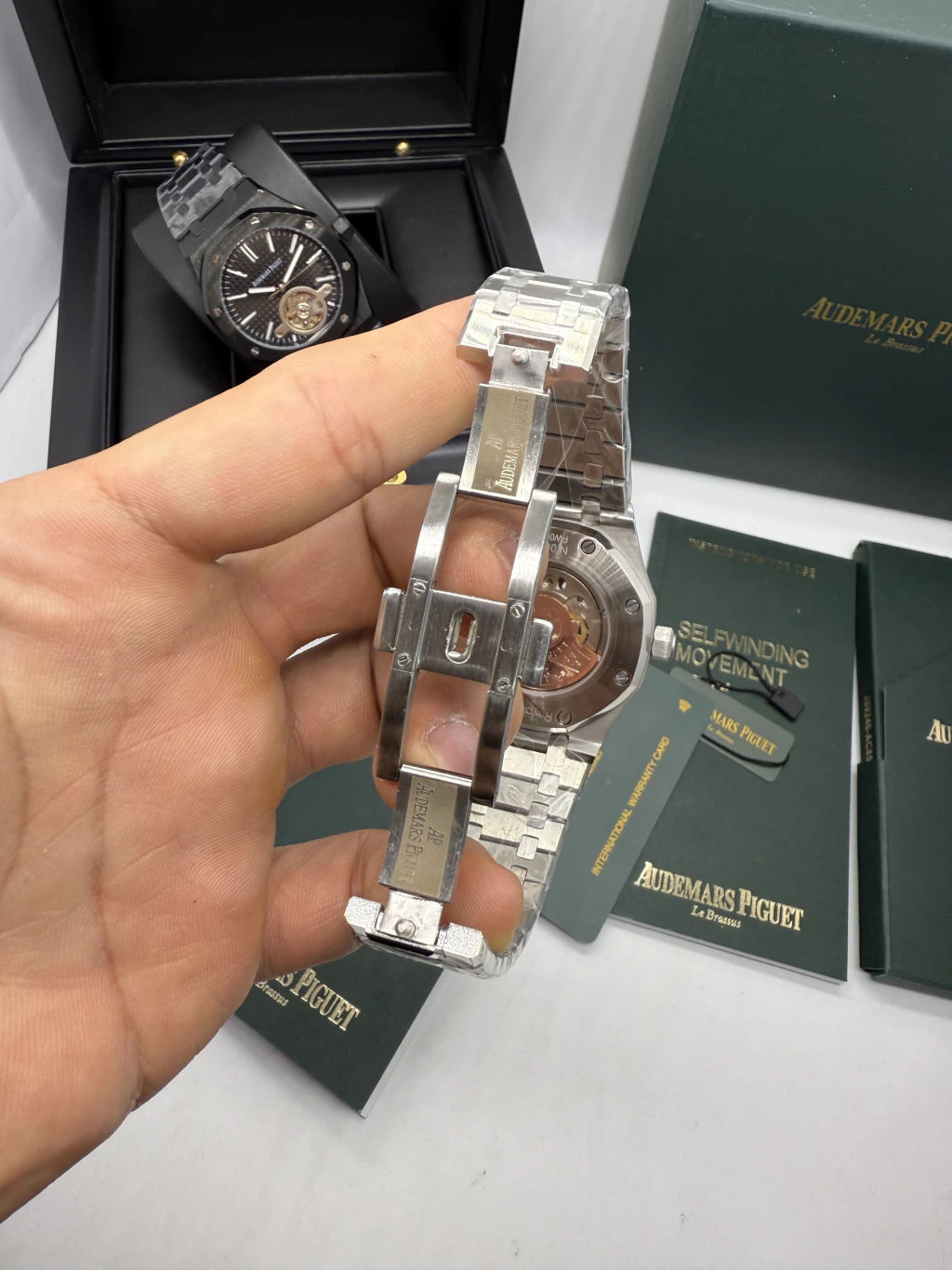 Audemars Piguet Tuorbillon 42mm - AÇO MOSTRADOR PRETO - Imagem 4