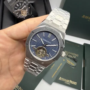 Audemars Piguet Tuorbillon 42mm - AÇO MOSTRADOR AZUL