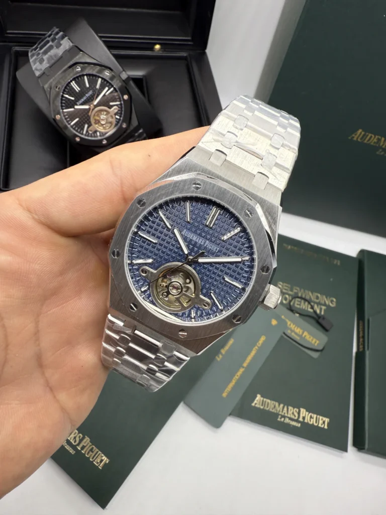 Audemars Piguet Tuorbillon 42mm - AÇO MOSTRADOR AZUL