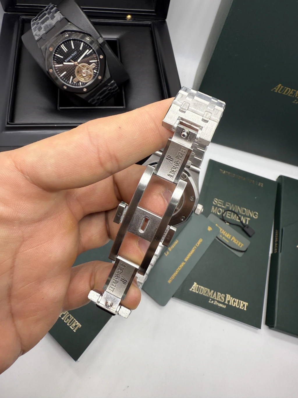 Audemars Piguet Tuorbillon 42mm - AÇO MOSTRADOR AZUL - Imagem 4