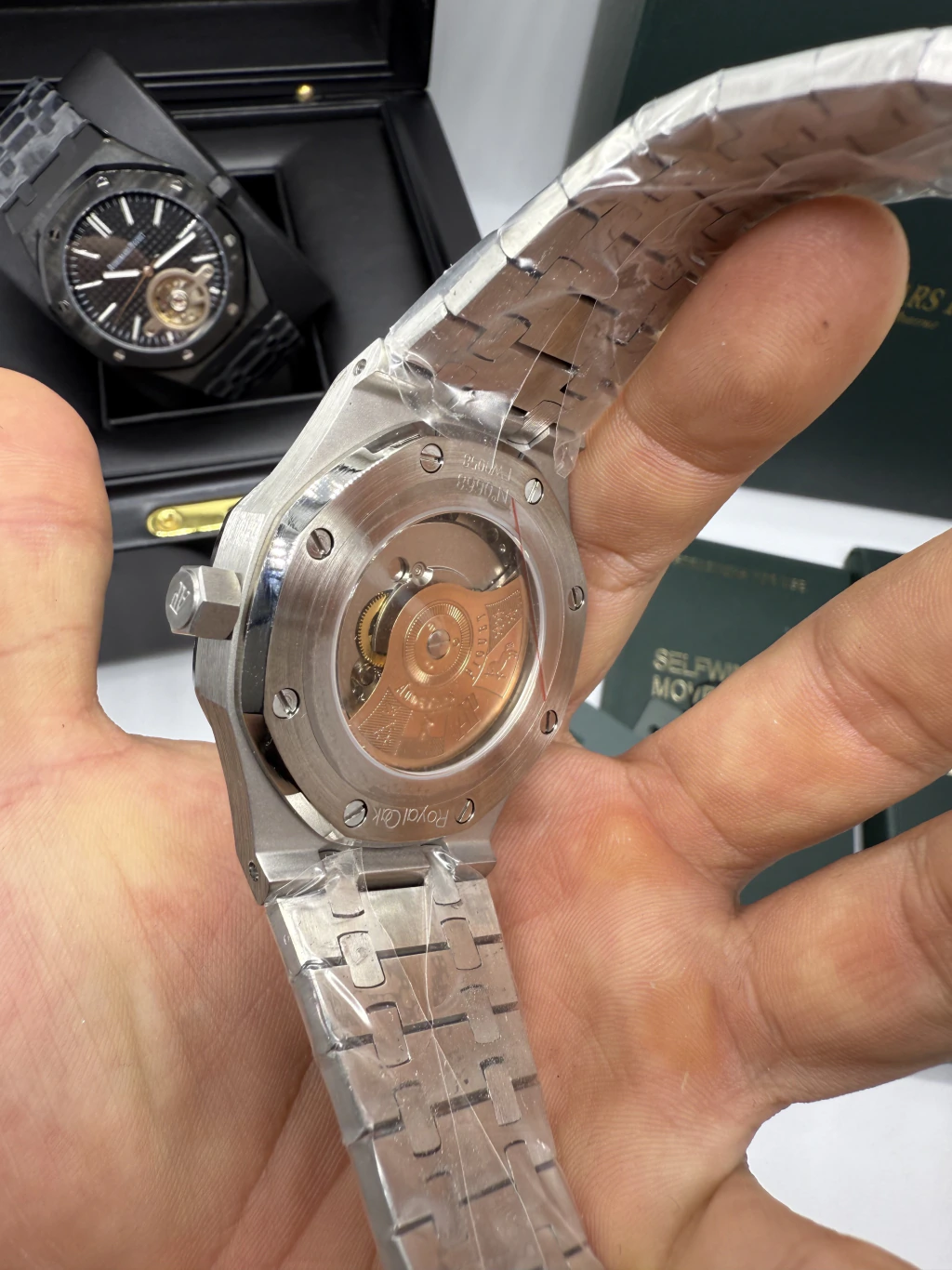 Audemars Piguet Tuorbillon 42mm - AÇO MOSTRADOR VERDE - Imagem 3