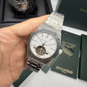 Audemars Piguet Tuorbillon 42mm - AÇO MOSTRADOR BRANCO