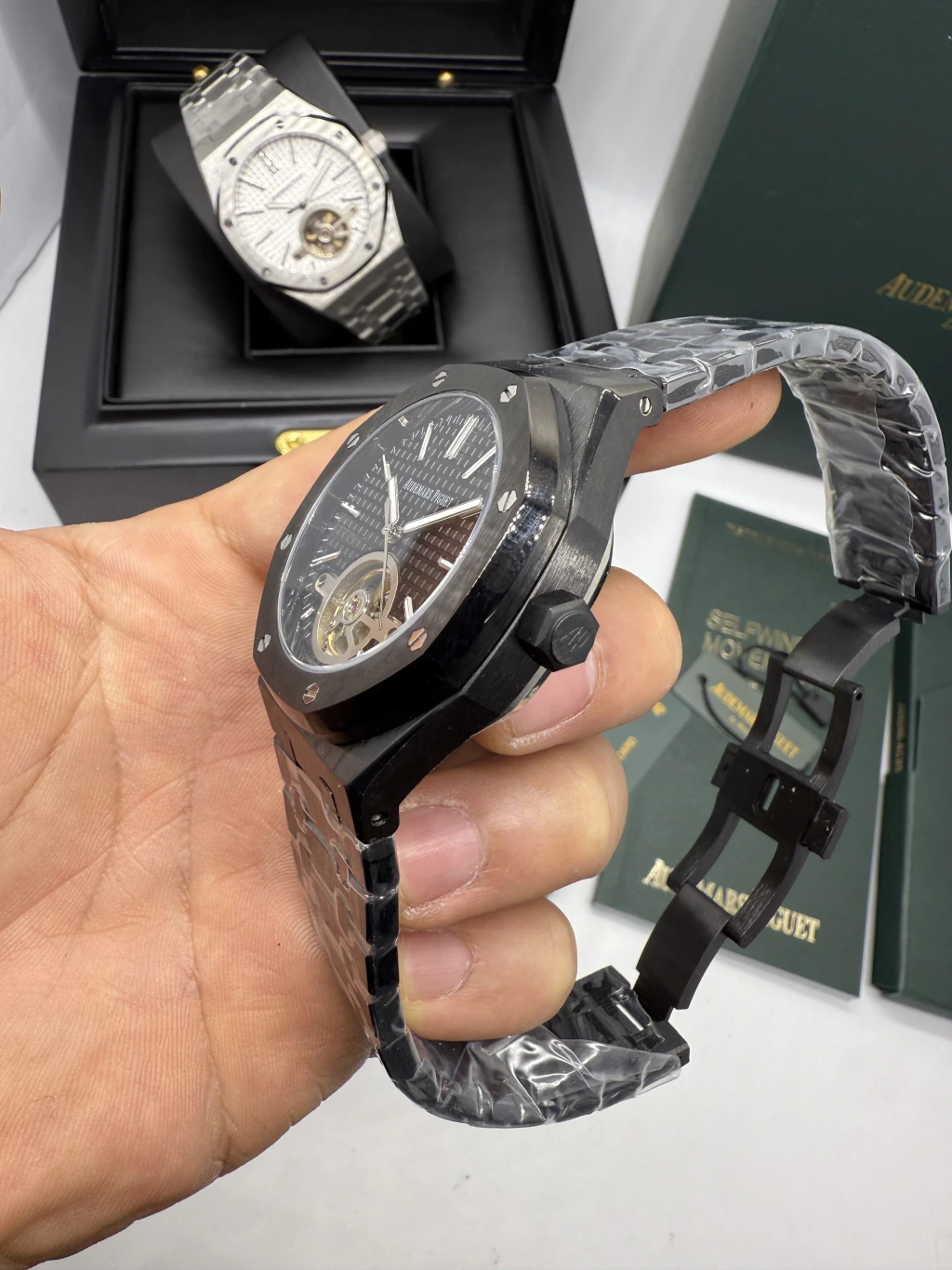 Audemars Piguet Tuorbillon 42mm - AÇO PRETO MOSTRADOR PRETO - Imagem 2